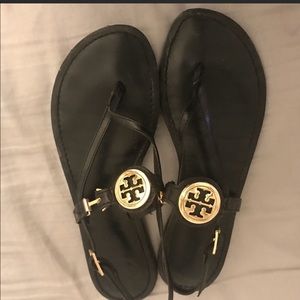 Tory Burch sandals.